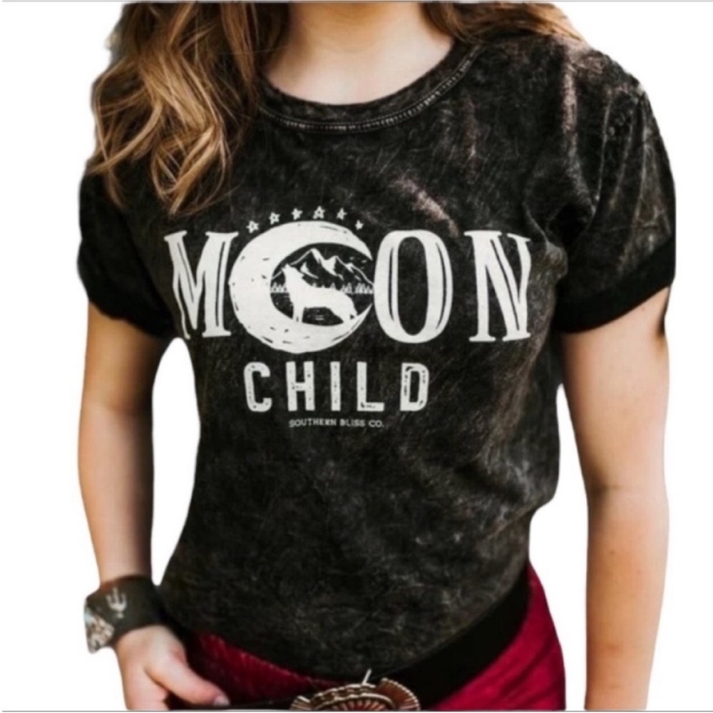 Moon Child twilight mineral wash T-shirt L